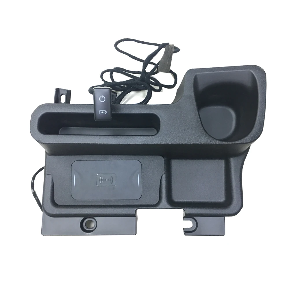QC3.0 Fast Wireless Charger Centre Console Storage Box For Toyota Land Cruiser LC70 71 76 77 79 FJ70 FJ79 Accessories