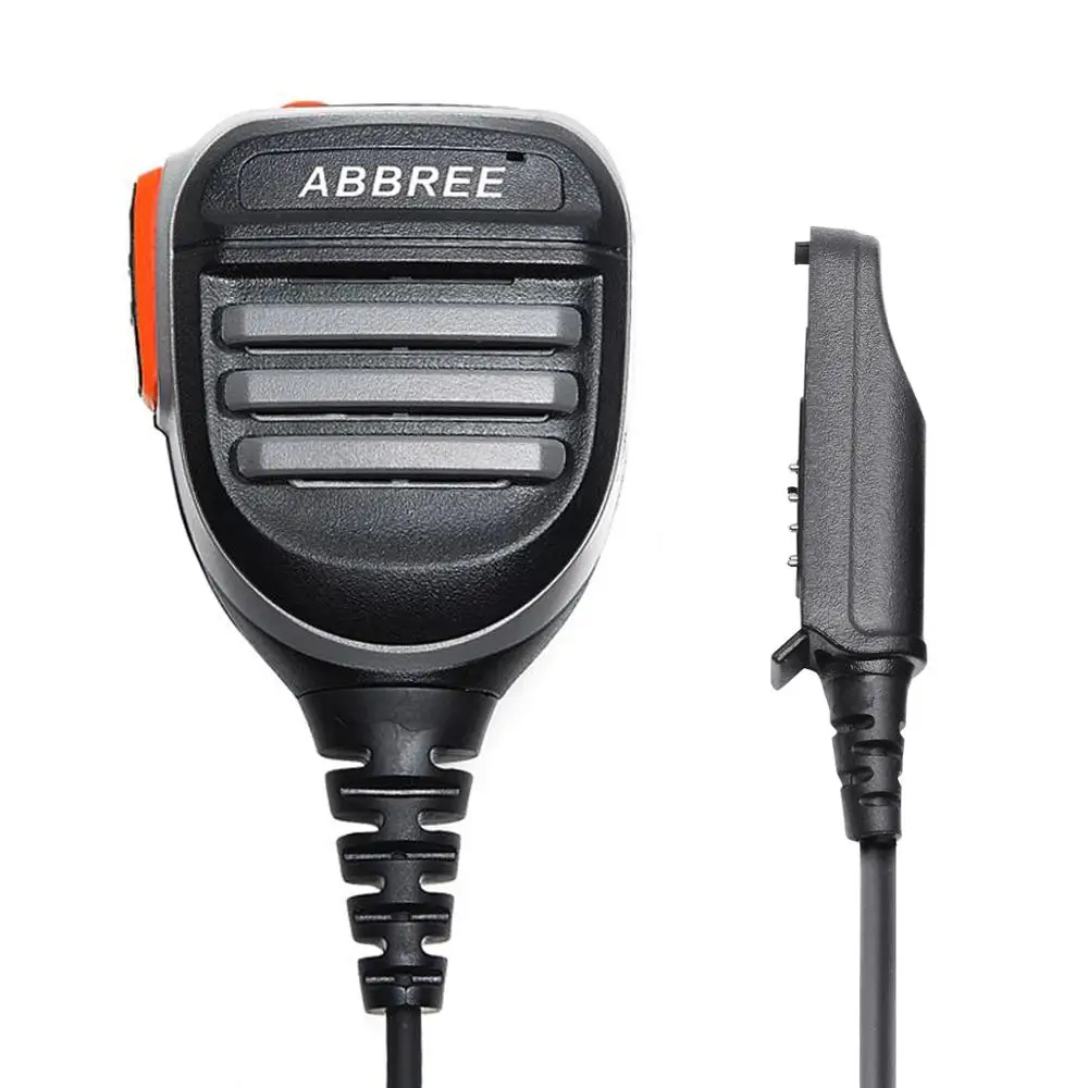 ABBREE Waterproof Speaker Mic AR-780 PTT Waterproof  For Baofeng BF-9700 Two Way Radio UV-9R Plus UV-XR Walkie Talkie Radio