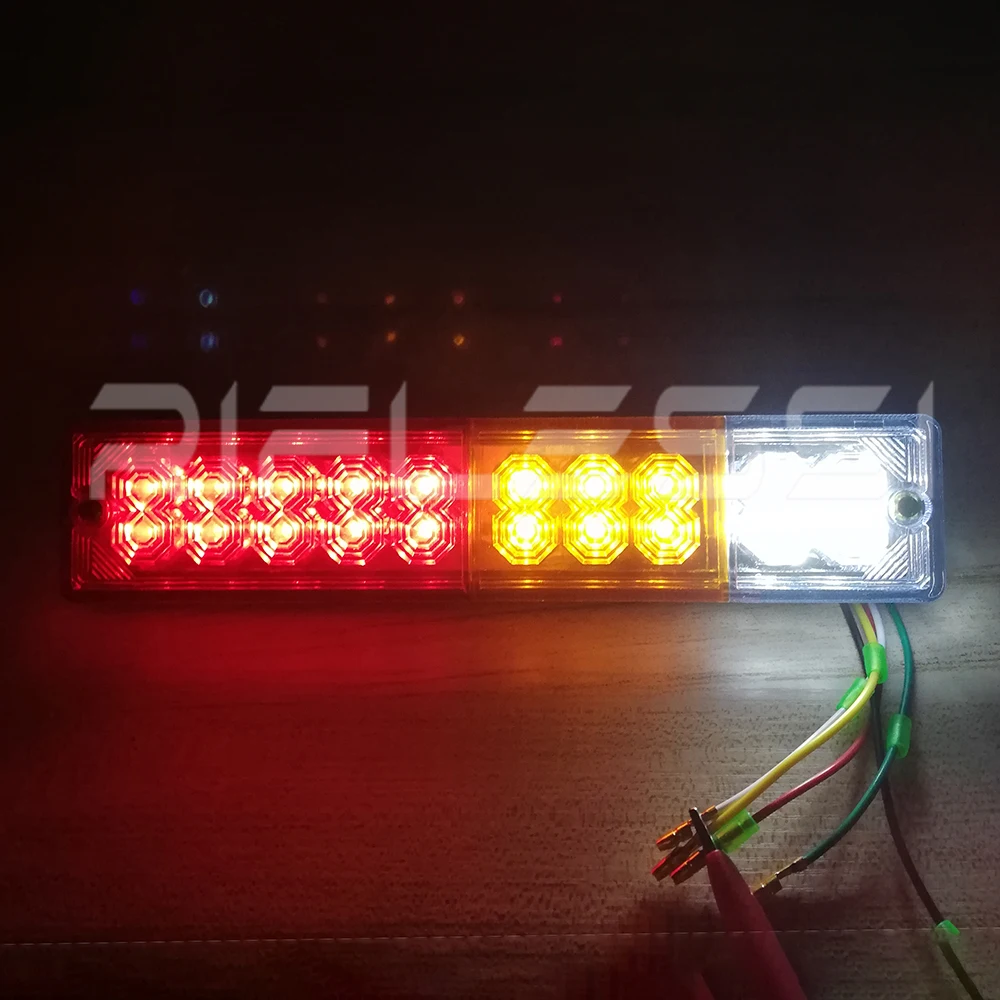 2Pcs Trailer Taillights 12V 24V LED Rear Lights For Loader Forklift Tail Lights Tractor Back Headlight