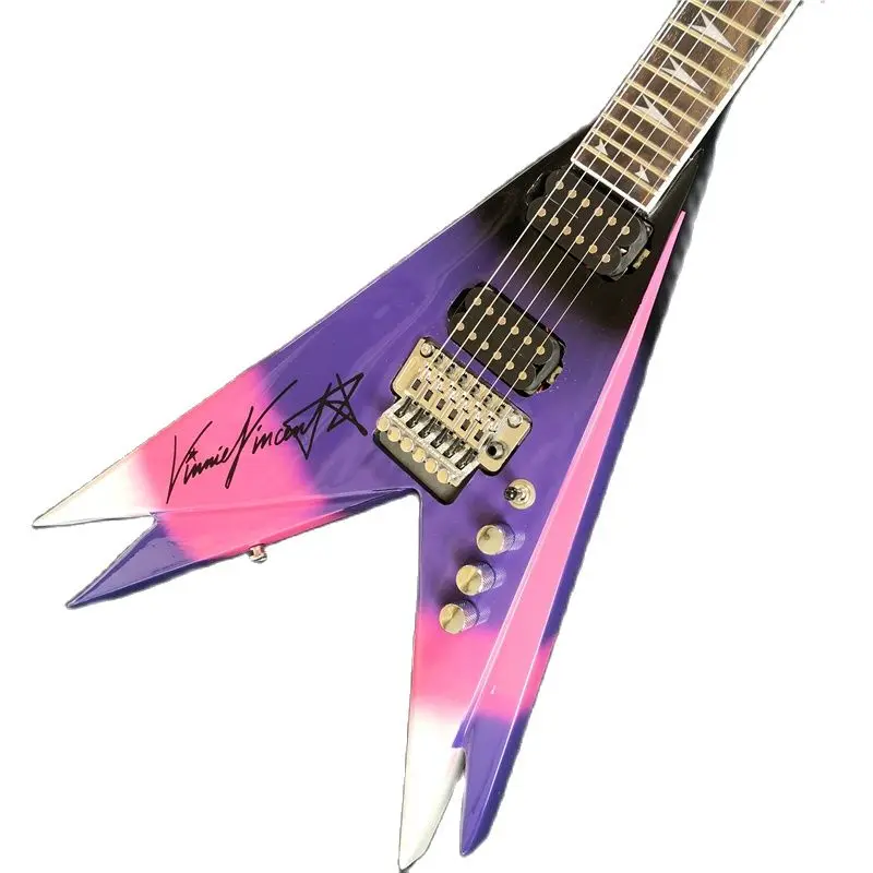 Electric Guitar Classic 6-String Irregular Production Vibrant Colors Customized Free Shipping for Guitar Lovers And Musicians