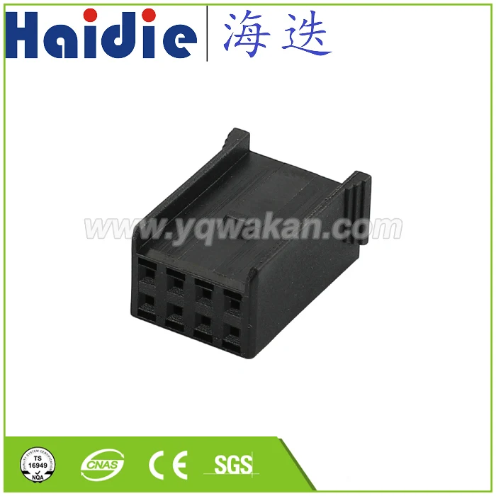 Free shipping 2sets 8pin auto electrical electric unsealed plug plastic connector with terminals  HD087-0.6-21