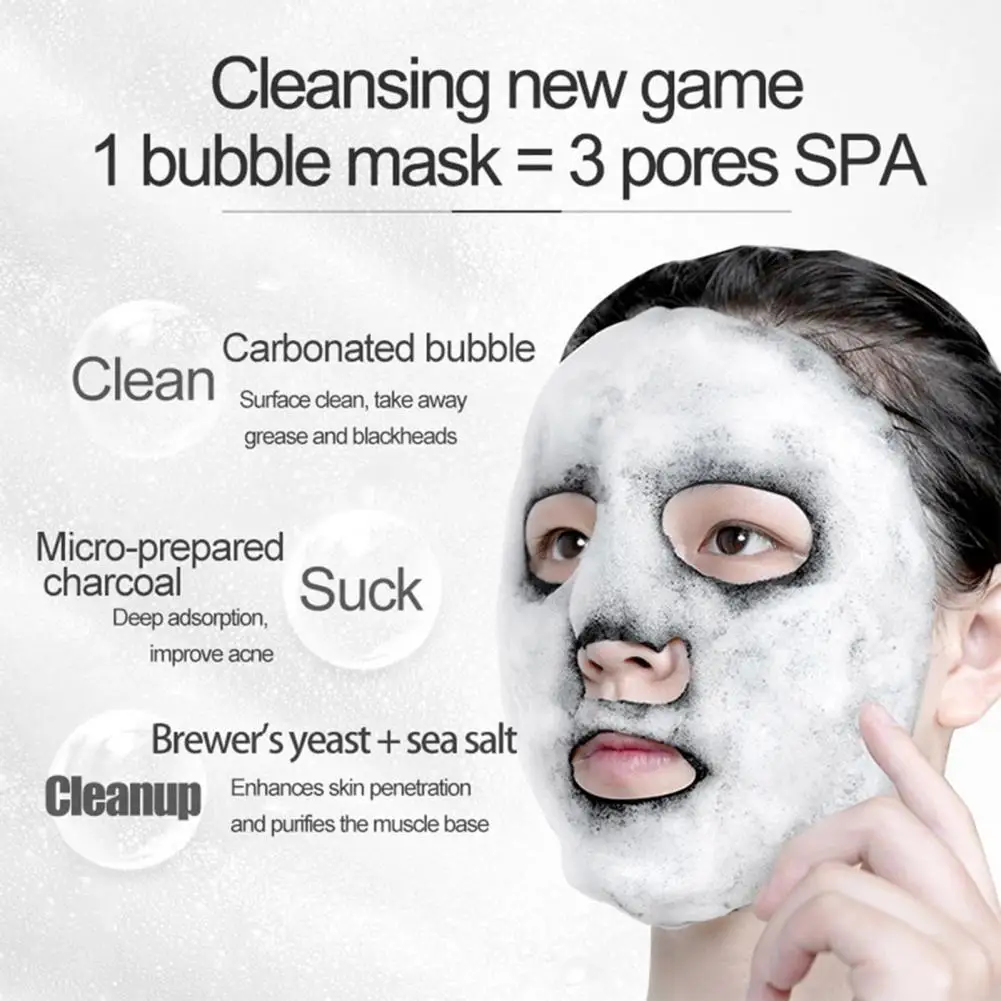 25g Moisturizing Masque Portable Easy-cleaning Anti-aging Bubble Facial Masque for Cosmetic