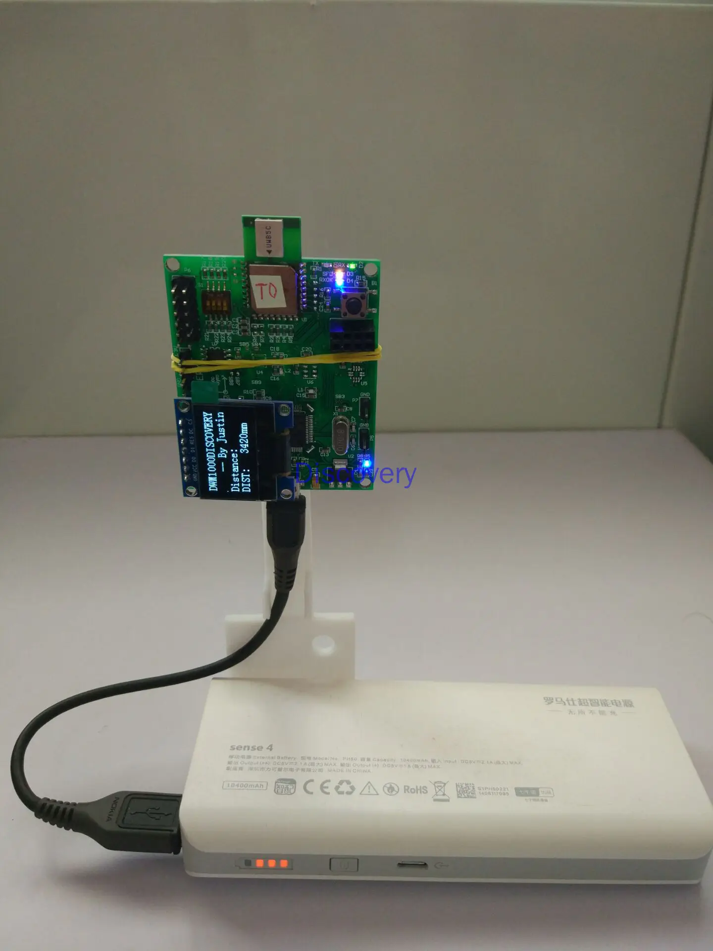 Dwm1000discovery 3d suporte é usado para ligar estações de base, adequado para o teste de posicionamento