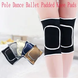 Protectores de rodilla universales para hombre y mujer, nuevos modelos, deportes de fitness engrosados, pole dance, ballet, baile latino, especial, negro