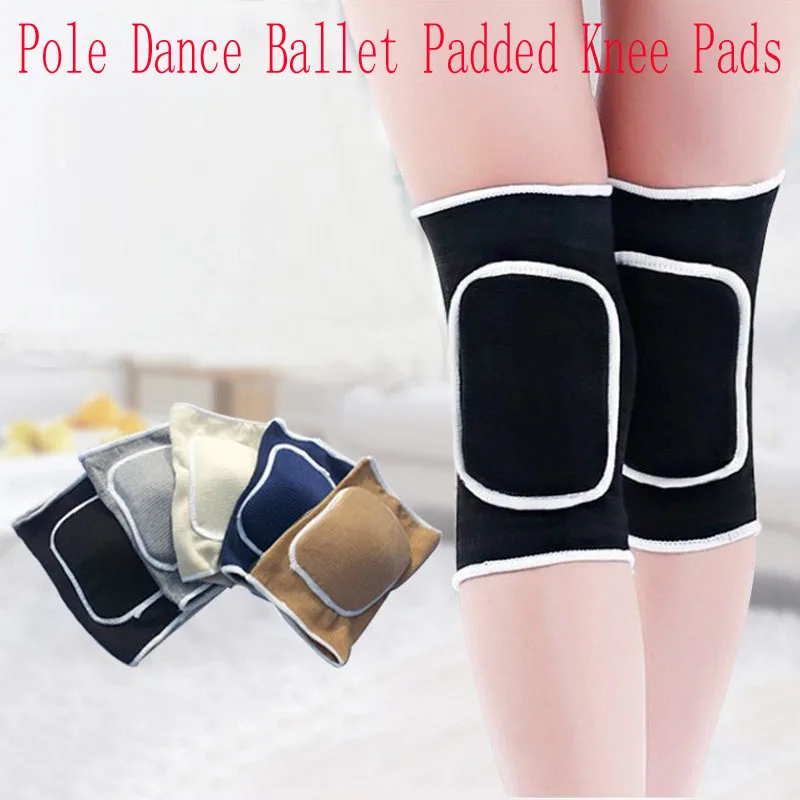 New models of male and female universal knee protectors thickened fitness sports pole dance ballet Latin dance special Black