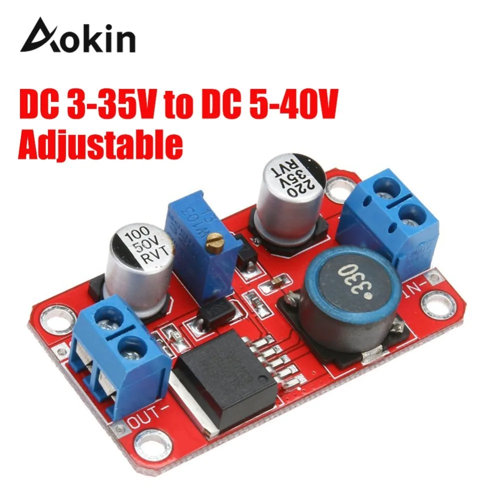 

Xl6019 Automatic Step-up Step-down Dc-dc Adjustable Converter Power Supply Module 3-35v To 5-40v 5a Max