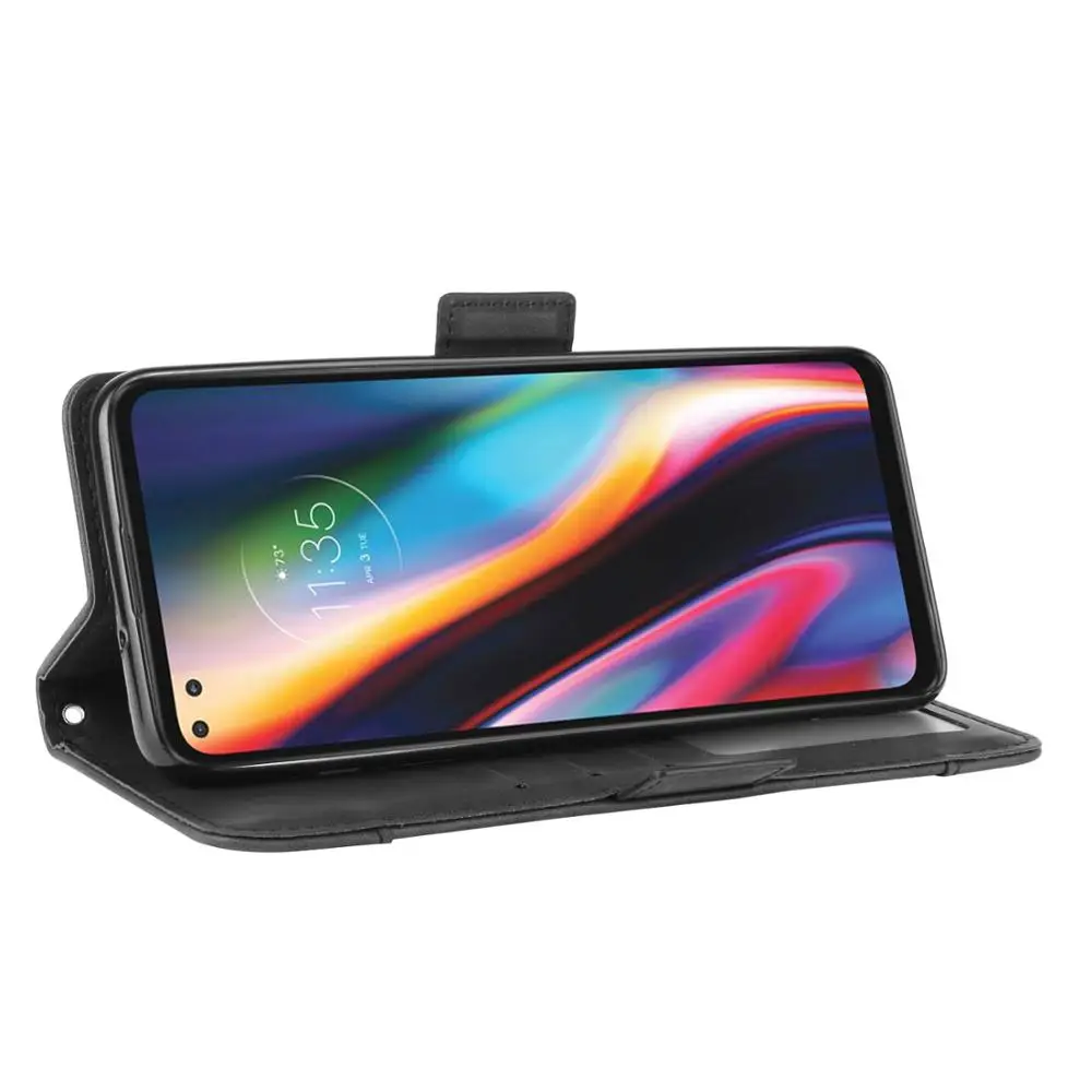 For Motorola Moto G 5G Plus Case Premium Leather Wallet Leather Flip Multi-card slot Cover For Motorola Moto G 5G Plus + Case