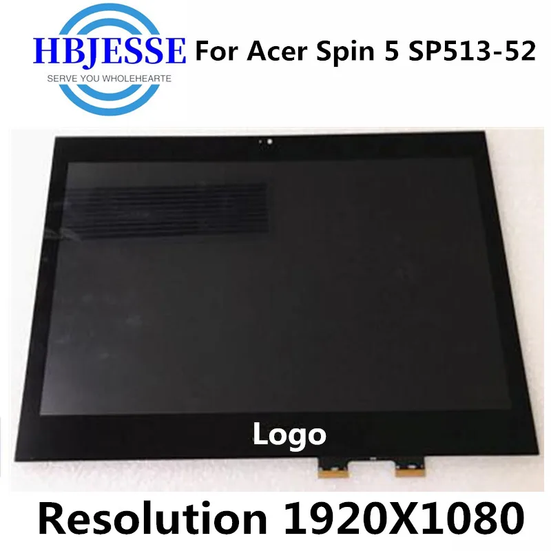 Imagem -03 - Tela Lcd Original Conjunto Digitalizador de Vidro Touch Acer Spin Sp51352 Sp513-52n N17w2 1920x1080 Fhd 30 Pinos 13.3