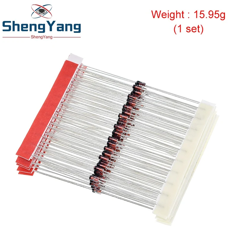 1/2 W 0,5 W Zenerdiode 3,3–30 V, 14 Werte x 10 Stück = 140 Stück, sortiertes Sortimentsset, neues elektronisches DIY-Set – Detail 6