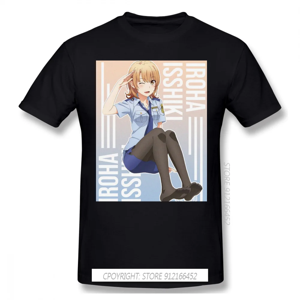 New Summer Iroha Isshiki T-Shirts Cotton Oregairu Teen Romantic Hachiman Yukino Yui Anime Ofertas Men TShirt