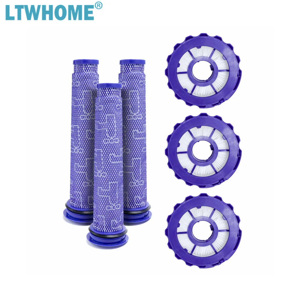 LTWHOME Replacement Vacuum Filters HEPA Post Filters & Pre Filters Kit Fit for Dyson DC40 Upright Vacuum Cleaner