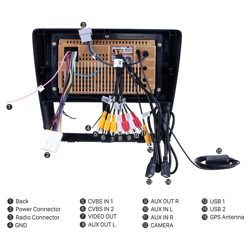 Seicane-Radio con GPS para coche, reproductor Multimedia con Android 12, 4G, para Subaru Forester 3 SH 2007-2013, Subaru Impreza GH GE