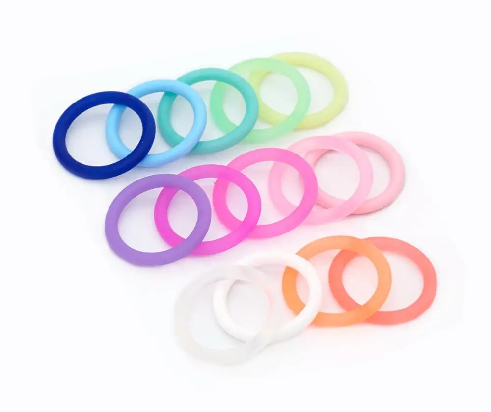 10pcs Transparent Clear Baby Silicone Pacifier Dummy Ring MAM Adapter O Ring BPA Free Food Grade for Nuk Inner Size 21.5mm