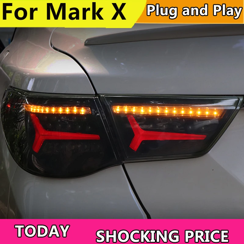 

Car styling Taillights for Toyota Reiz Mark X LEDTail Lights 2010-2013 Mark X LED Tail Light Rear Lamp DRL+Brake+Park+Signal