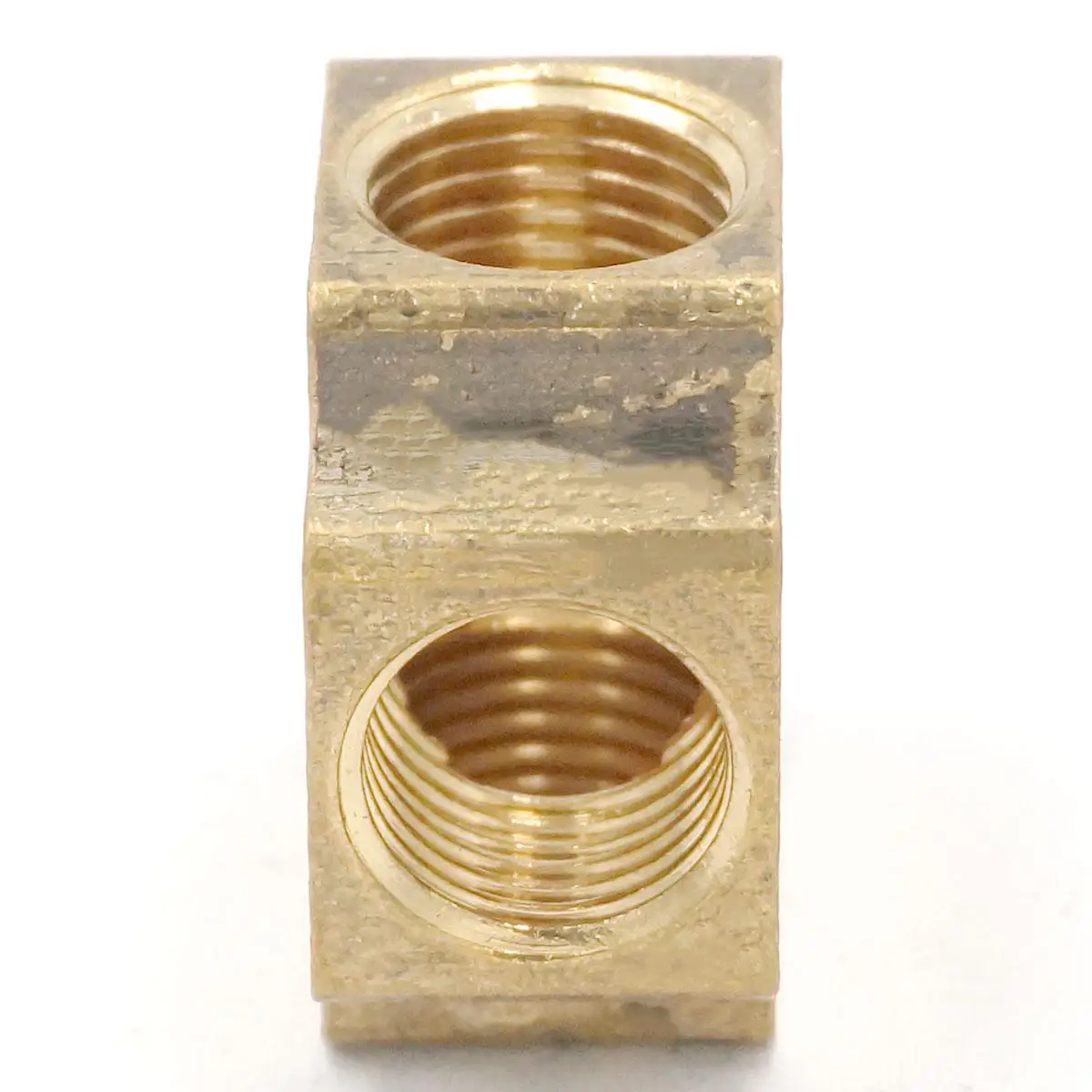 1/4" BSP Thread Cross 4 Way Brass Pipe fitting Equal Female Connector For Grease System hydraulic system