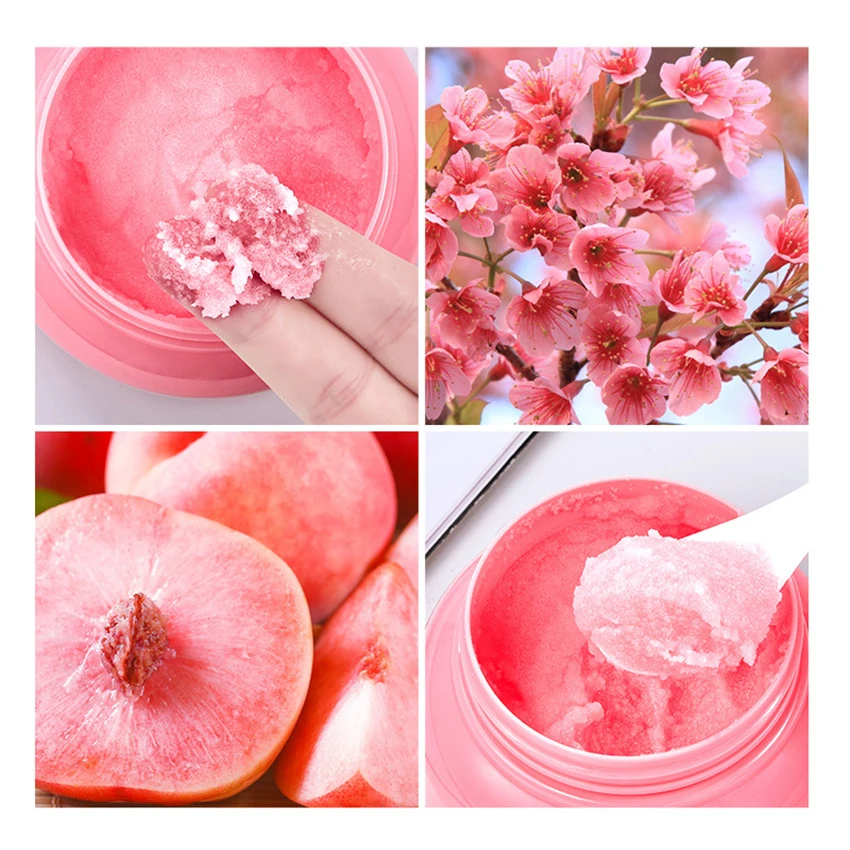 พีช Dichotomous ยีสต์ Body Scrub 350G Exfoliating Body ขัด,ช่วยผลัดเซลล์ผิวชุ่มชื่น,ทำความสะอาดลึก