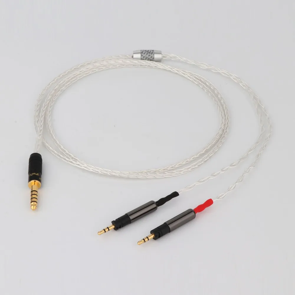 HiFi Preffair 8 Core OCC Silver Plated 4.4/2.5mm Xlr Earphone Upgrade Cable for ATH-R70X R70X R70X5 Headphones