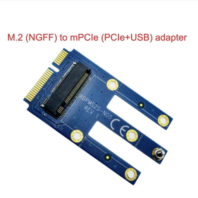 

NGFF M.2 To Mini PCIe Mini PCI-E Adapter For 3G 4G Moudle for EM160R-GL EM12-G EM7345 ME936 EM7455 EM06-E