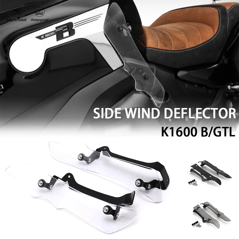 

New For BMW K 1600 B / GTL Motorcycle K1600GTL 2017 2018 2019 2020 2021 Side Windshield Windscreen Foot Wind Deflector K1600B