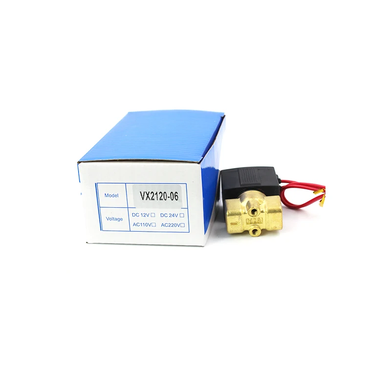 

SMC VX2120-06 G1/8'' Brass Solenoid Valve 2 Way 2 Water Normal Close Position Air Gas Diesel Oil Steam