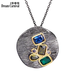 DreamCarnival1989 New Delicate Feminine Pendant Necklace for Women All Shapes Color Cubic-Zircon Party Must Have Jewelry WP6675