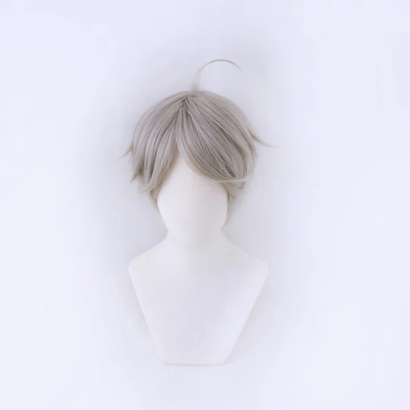 

Karasuno Sugawara Koushi Gray Short Wig Cosplay Costume Haikyuu Heat Resistant Synthetic Hair Haikiyu Wigs + Wig Cap