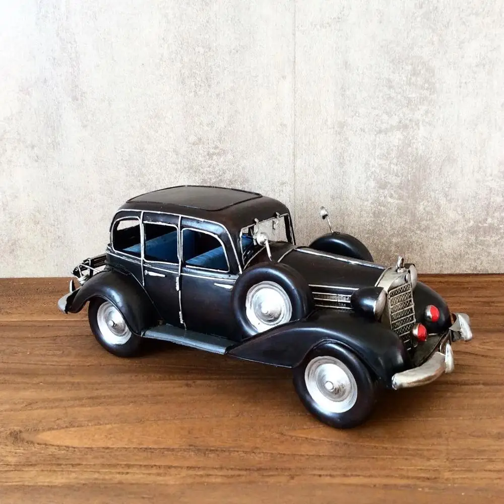 

Shanghai Oldcar Vintage Car Ironwork Model Tin Retro Crafts Handmade Collection Handicraft Decor Gifts Nostalgic