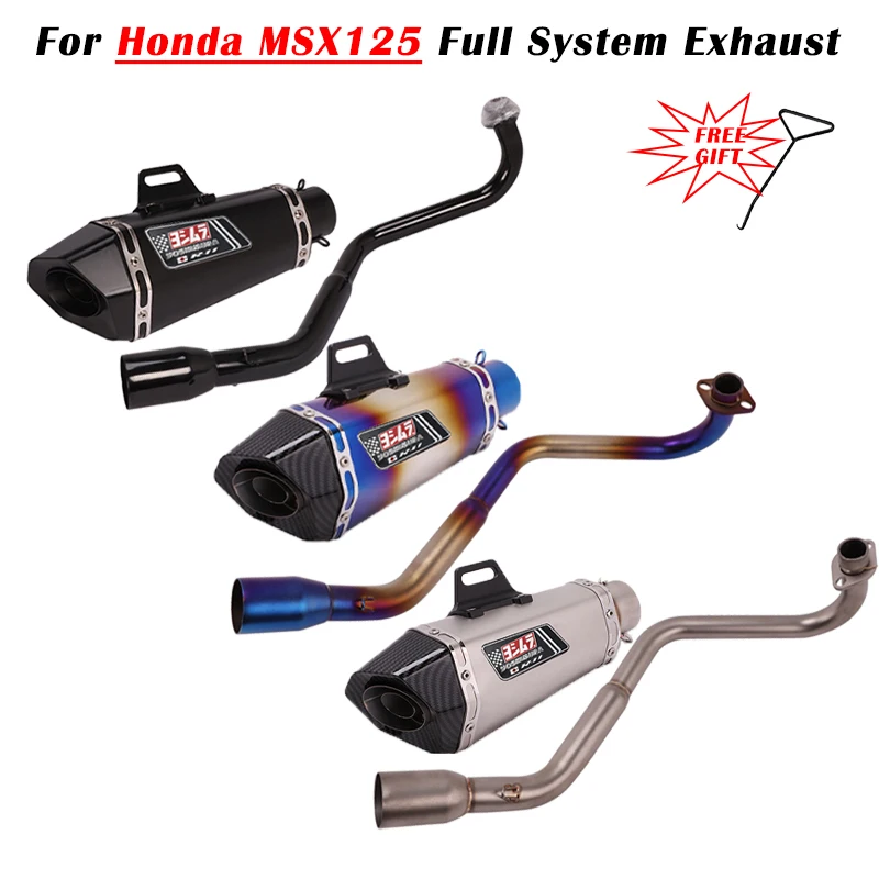 For Honda GROM MSX125 MSX 125 MSX 125 2013 15 16 17 18 19 20 2021 Motorcycle Exhaust Escape System Modify Full Muffler DB Killer