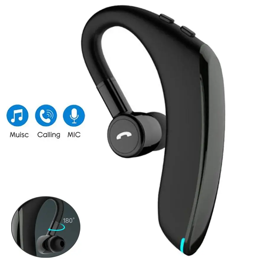 Wireless Earphones Headset with Microphone Noise Cancelling Driving Earpiece for Samsung Huawei Xiaomi Phones