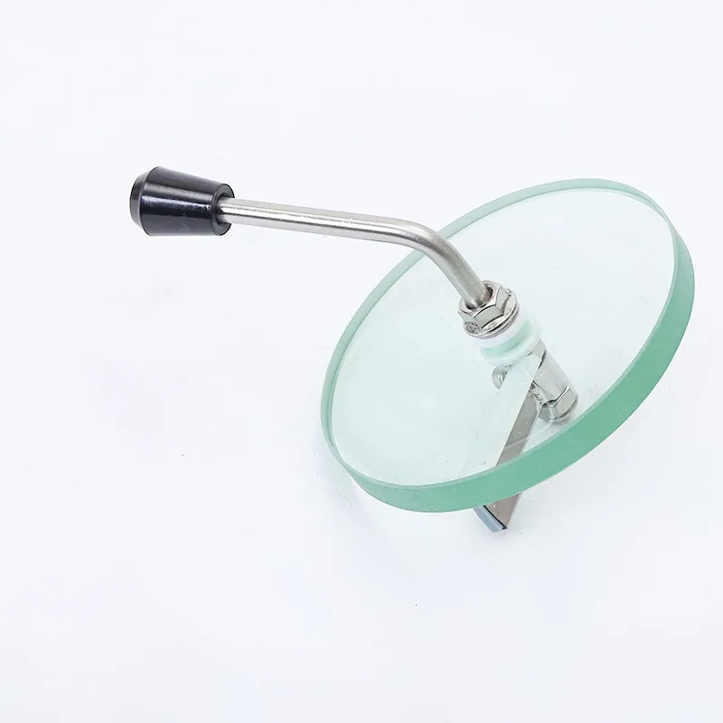 NEW Perforated Borosilicate Transparent Glass, Stainless Steel Handle With Silicone Scraper Blade For Cleaning Glass