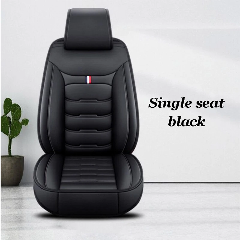 

Luxury leather car seat cover, protective cushion, chair cover with linen cushion, universal, suitable for most cars, SUVs, smal