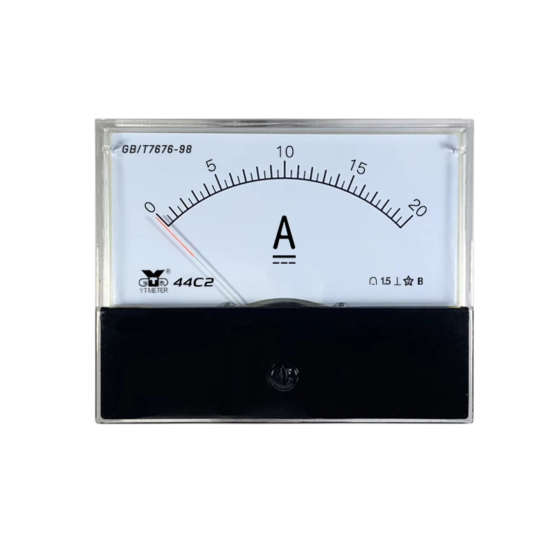 44c2 - A DC ammeter, Ma meter, micro ammeter, 1a, 2a, 3a, 5A, 10a, 20a, 50ua, 100mA pointer measuring instrument, ammeter, 80 *