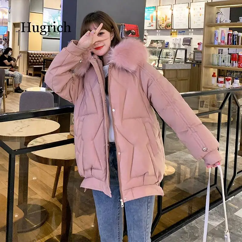 2020 Winter Women Parkas Coat Casual Female Mid-Long Thicken Hooded Big Fur Warm Coat Winter Outwear Snow Wear Jacket