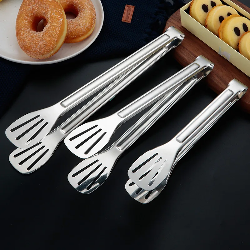 Stainless Steel BBQ Grilling Tong Food Clip Salad Bread Serving Tong Kitchen Barbecue Grilling Cooking Tong Kitchen Tool