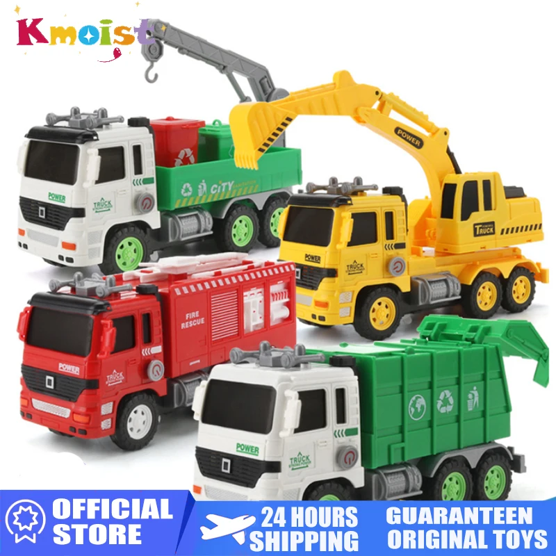 Engineering Vehicle Fire car model Garbage truck lights sounds Gifts for the new year children toys 6 to 10 years educational