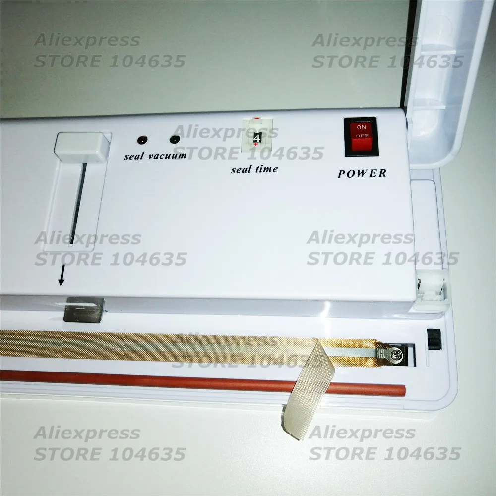 เครื่องซีลถุงพลาสติกสุญญากาศเครื่องบรรจุถุงขนาดเล็กใช้ในครัวเรือน DZ-280/2SD 110V
