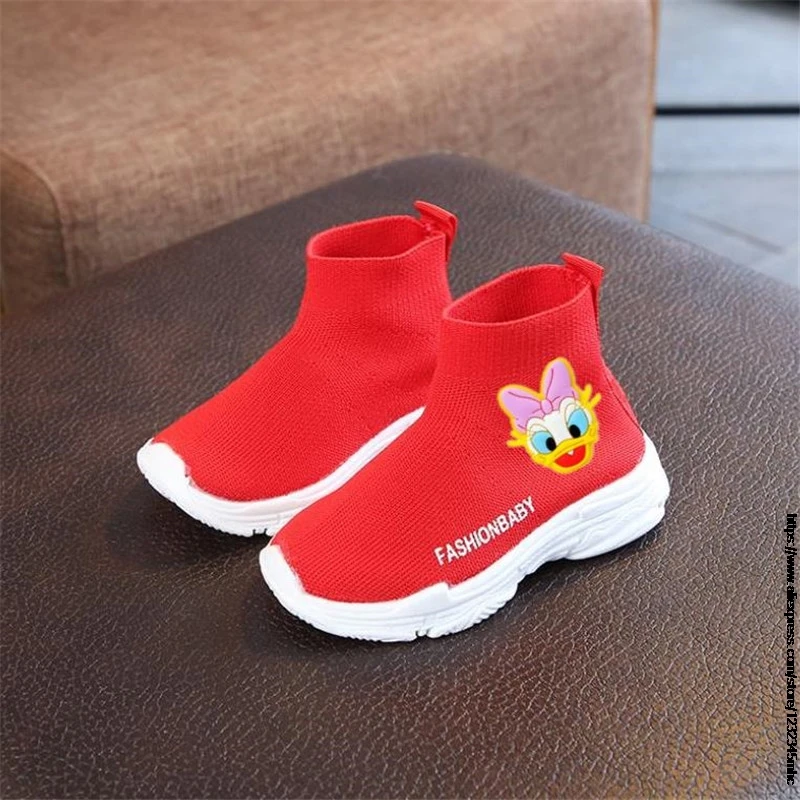 Bambini anatra primavera autunno topolino bambini scarpe Casual bambini LED Sneakers ragazze neonati scarpe sportive Sneakers