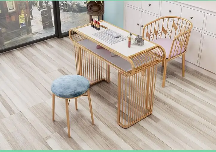 Manicure Tafel En Stoel Netto Rode Manicure Station