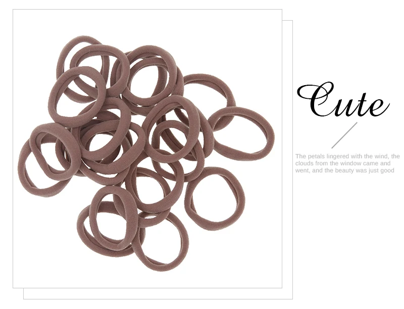 4,3cm Damen Pferdeschwanzhalter Gummiband Scrunchie Haarband Mädchen Yoga Haargummi Nylon Elastisches Haarband Haaraccessoires 30 Stück/Set – Detail 9