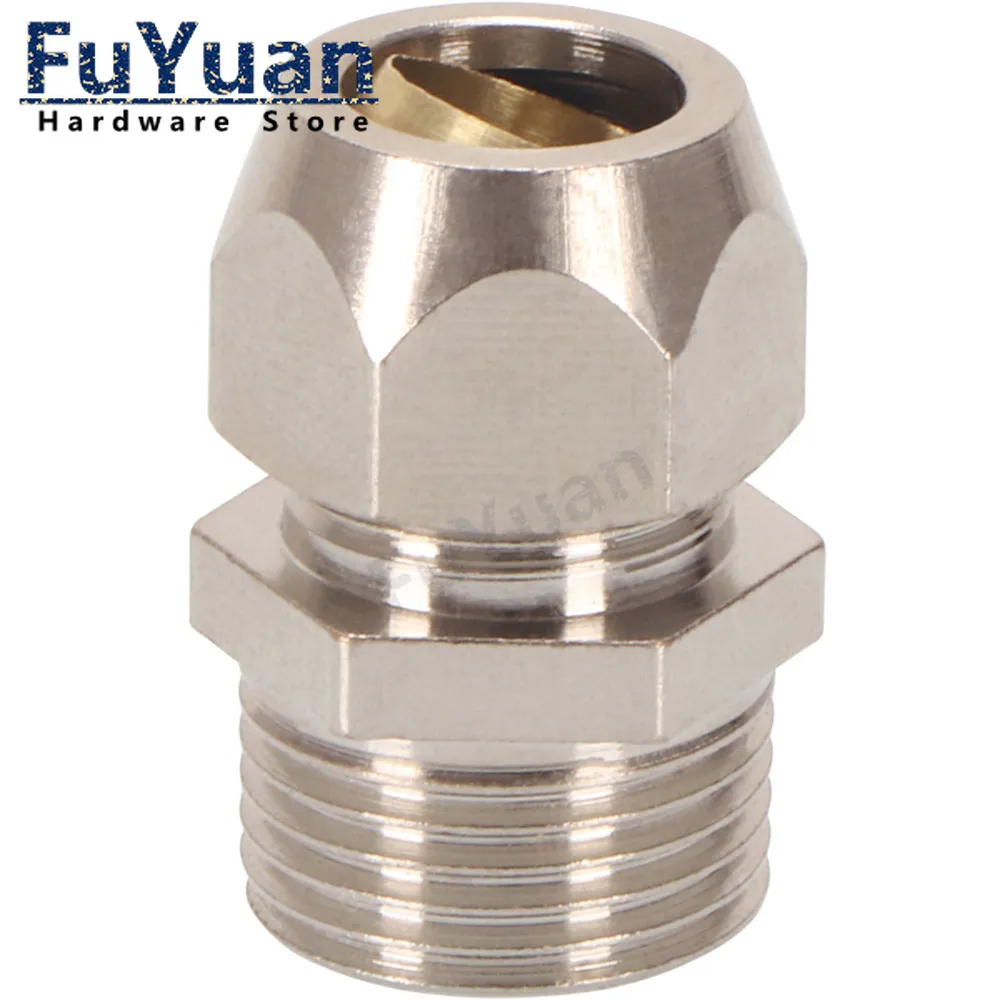 1pcs Brass Ferrule Tube Compression Fitting Connector 1/8