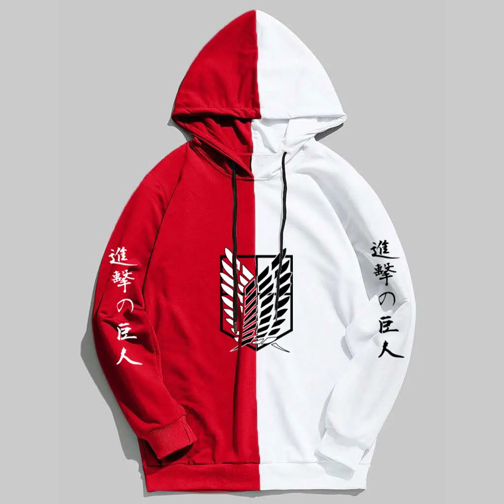 New Summer Anime Brand  Attack on Titan  Printing The Sharingan Hoodies Pullover Sweatshirt Harajuku Hip Hop Thin Clothing