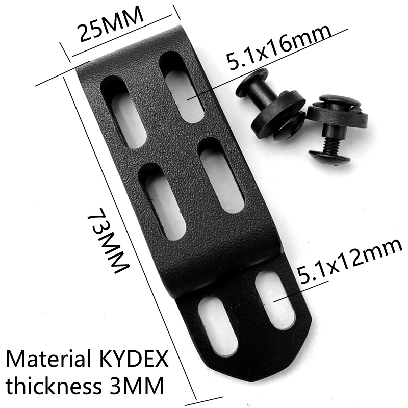 C-Clip waist clip For Kydex knife cover K sheath K shell back clip tactical external waist hanging buckle Tool accessories