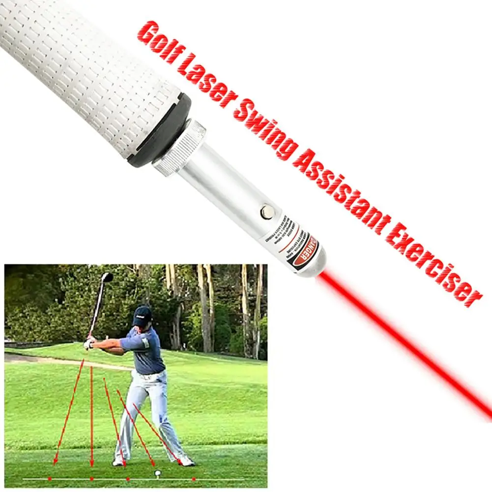 Golf Swing datar Concealer Laser Golf Trainer Swing Flat Golf bantuan latihan Laser Pointer alamat titik