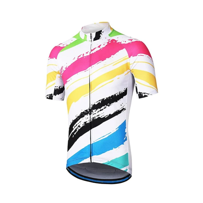 Men Cycling Jersey Top Ciclismo Summer Short Sleeve Bicycle Breathable Quick Dry MTB Road Bike Jersey