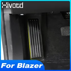 Hivotd Car Styling Rest Pedal Cover Non-Slip Trim Interior Parts Footrest Pad Garnish Accessories For Chevrolet Blazer 2020 2023