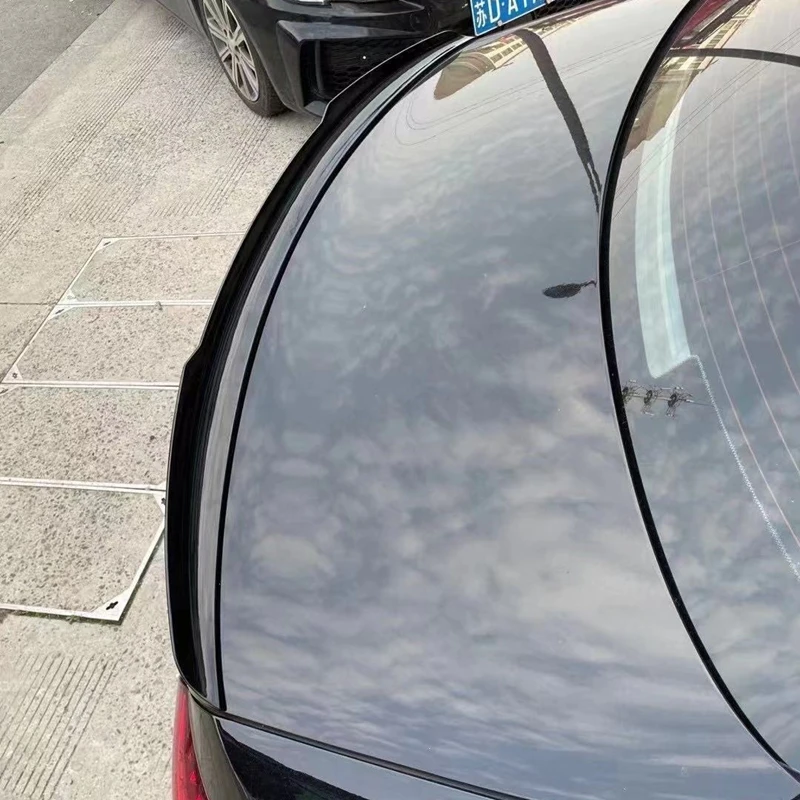 Becquet de coffre arrière de voiture, séparateur de lèvre d'aile, garniture ABS en Fiber de carbone pour mercedes-benz 2016 – 2021 W213 E260 E300 E63S, accessoires