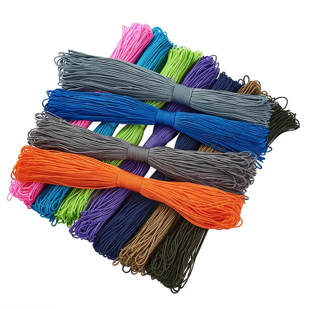 

pandahall 2mm 100m/bundle Polyester Spandex Cords Ropes for Jewelry Making DIY Braided Bracelet Necklace F80