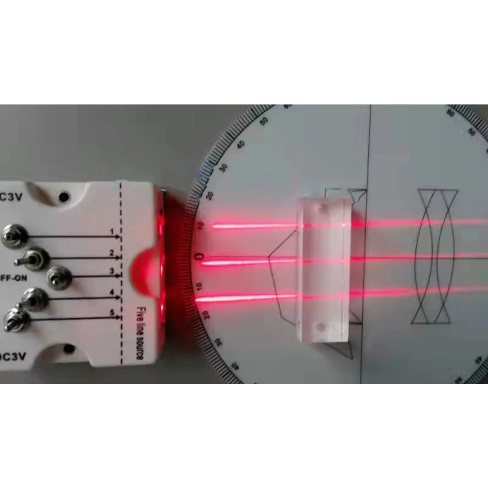 Three line parallel light source Line light demonstration Optics teaching Light path experiment physical optics Laser beam