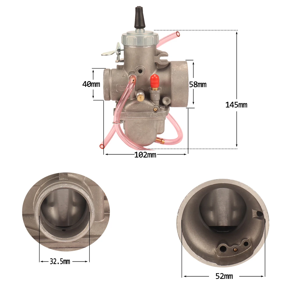 For Mikuni VM32-33 VM 32 mm Round Slide Carb Carburetor 42-6010 13-5003 Drit Pit Bike Motorcycle Carburetor Motocross