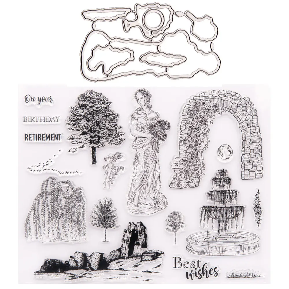 

Metal Cutting Dies Cut Die and Stamp Hostess Garden Series Mold Scrapbook Paper Craft Knife Mould Blade Punch Stencils